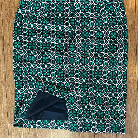 J.Crew Lattice Pattern Pencil Skirt – Size 8 - Picture 3 of 4